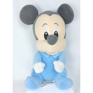 Disney Baby Mickey Mouse  Plush Toy Blue 12" *READ